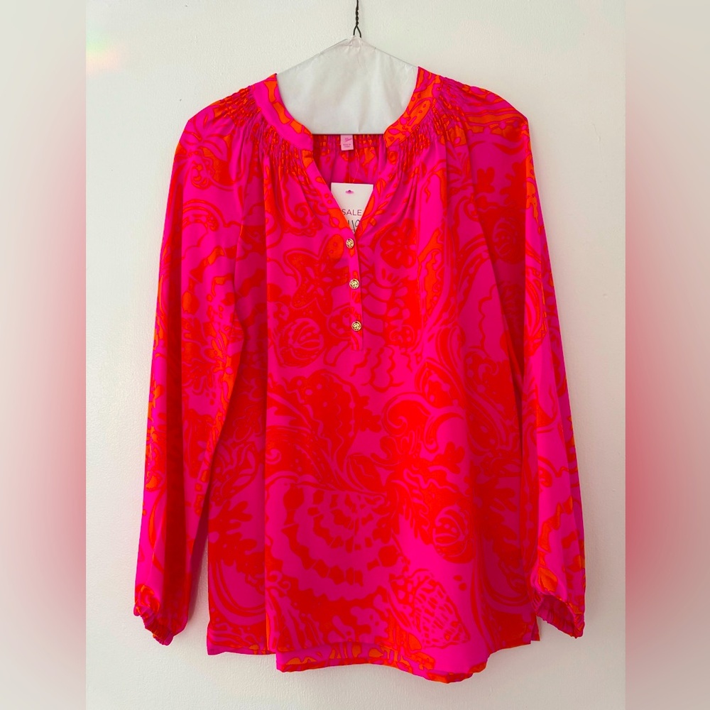*NWT* Lilly Pulitzer Elsa 100% Silk Top